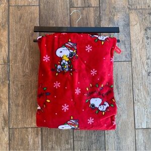 CHRISTMAS Berkshire SNOOPY "Merry and Bright" Soft Christmas Throw Blanket